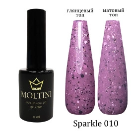 Moltini, Гель-лак Sparkle 10 Moltini, Гель-лак Sparkle 10